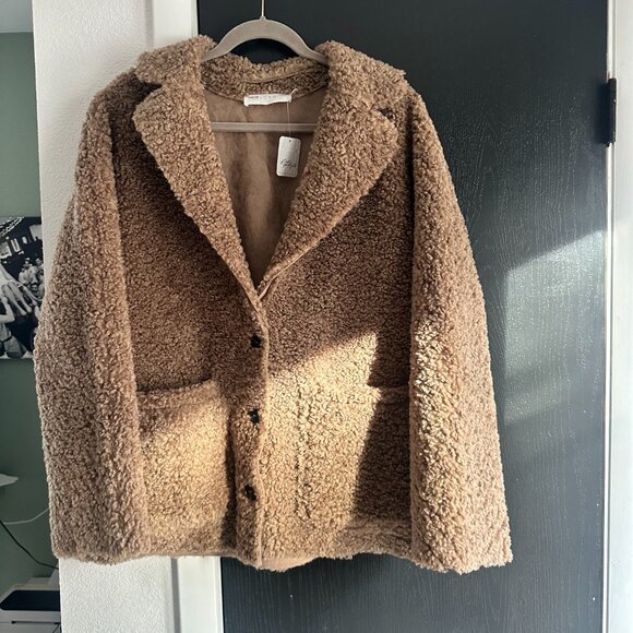 NWT Free People, ASTR the Label Willow Fuzzy Coat, Medium - Picture 10 of 16